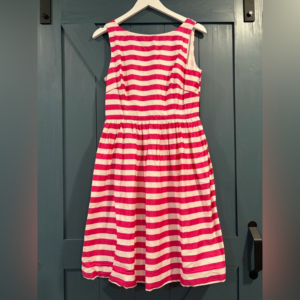Lilly Pulitzer Eryn fit and flare dress 100% cotton with two side pocket size 10